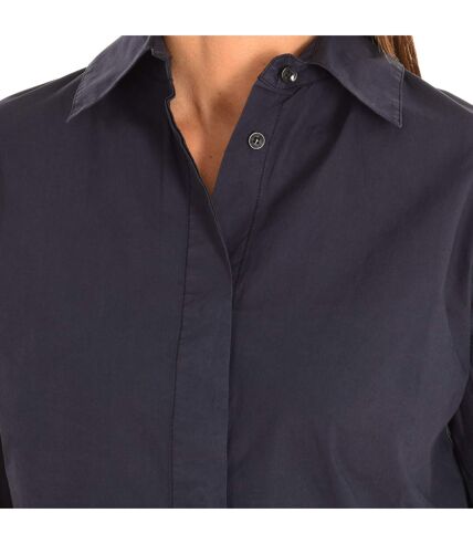 Women's long sleeve lapel collar shirt 5F7W5Q9U4