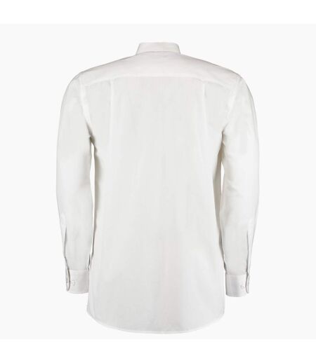 Kustom Kit Mens Workforce Long Sleeve Shirt (White)