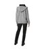 Womens/ladies Full Zip Hoodie Dark Charcoal Marl Signature-3