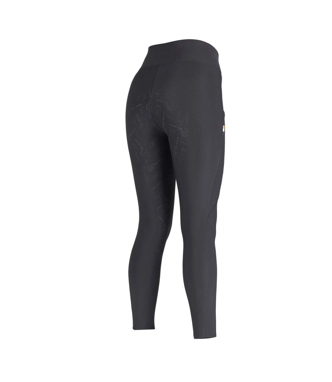 Womens/ladies Optima Horse Riding Tights Black Aubrion-2