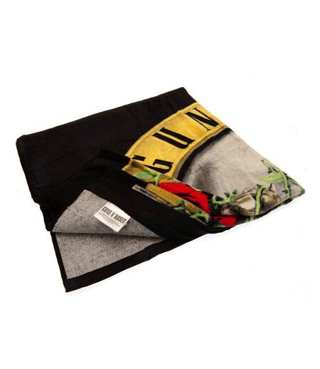 Guns N Roses Cotton Beach Towel (Black/Yellow/Red) - UTAG2698