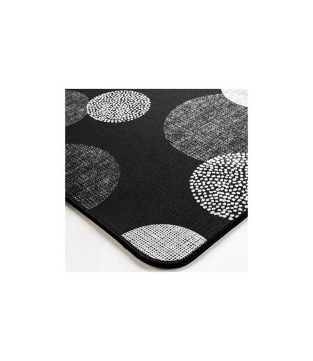 Tapis Déco Imprimé Oxana 45x75cm Noir
