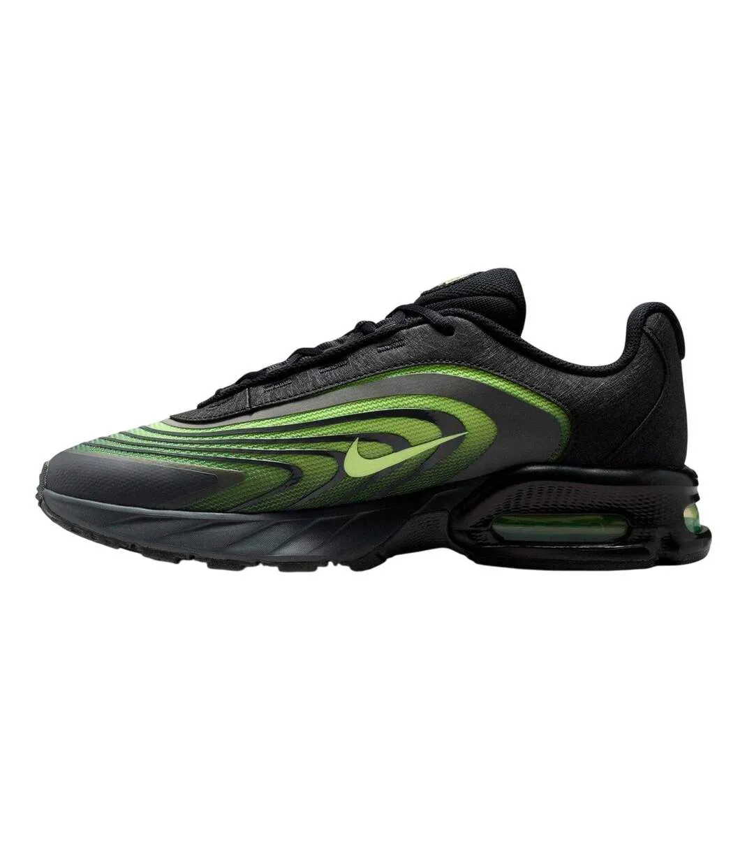 Mens Air Max Fire Lace Up Shoes Black Lime Nike-3