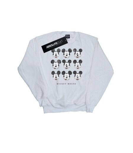 Disney Sweatshirt Mickey Mouse Wink And Smile - Femmes/Dames (Blanc) - UTBI26783
