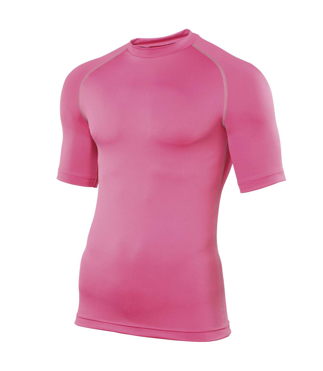 Rhino Mens Sports Base Layer Short Sleeve T-Shirt (Pink)
