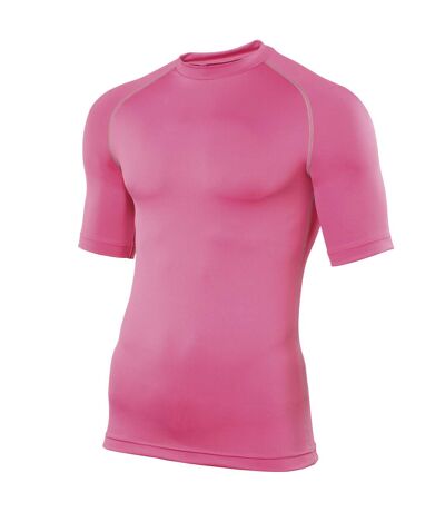 Rhino Mens Sports Base Layer Short Sleeve T-Shirt (Pink) - UTRW1277