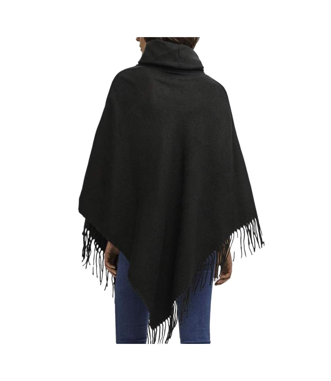 Poncho noir femme vero moda kleo-2