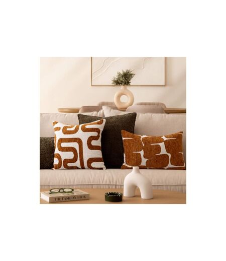 Housse de Coussin Chenille Jeni 30x50cm Caramel