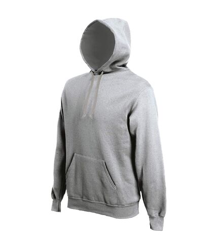 Sweatshirt à capuche homme gris oxford Kariban