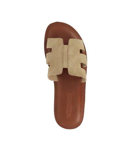 Sandales Plates Cuir Les Tropeziennes Emia Suede