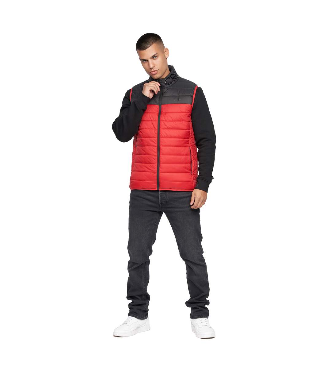 Veste Sans Manches Presnell Homme Rouge Crosshatch-1