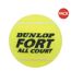 Pack of 4  Fort all court tennis balls  one size yellow Dunlop