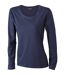 T-shirt femme manches longues - JN903 - Bleu marine