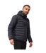 Mens Marizion Baffled Hooded Padded Jacket Ash Danger Red Regatta-4