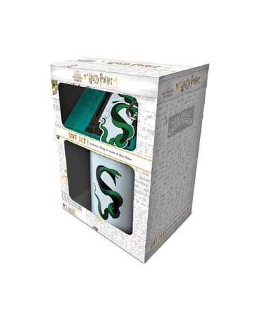 Harry Potter Slytherin Mug Coaster And Keychain (Green/White) (One Size) - UTSG21548