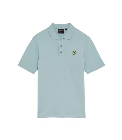 Mens plain polo shirt blue smoke Lyle & Scott