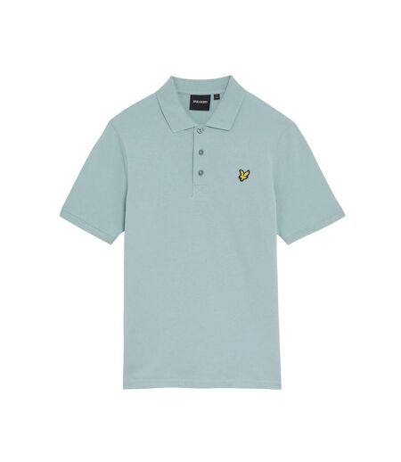 Mens plain polo shirt blue smoke Lyle & Scott