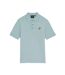 Mens plain polo shirt blue smoke Lyle & Scott