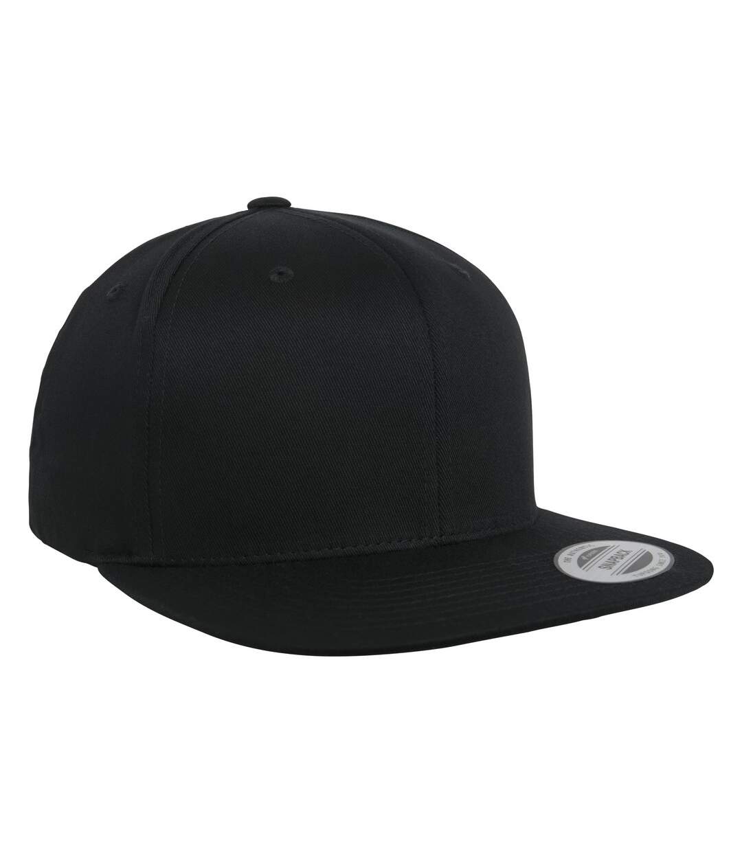 Casquette ajustable flexfit adulte noir Yupoong-1