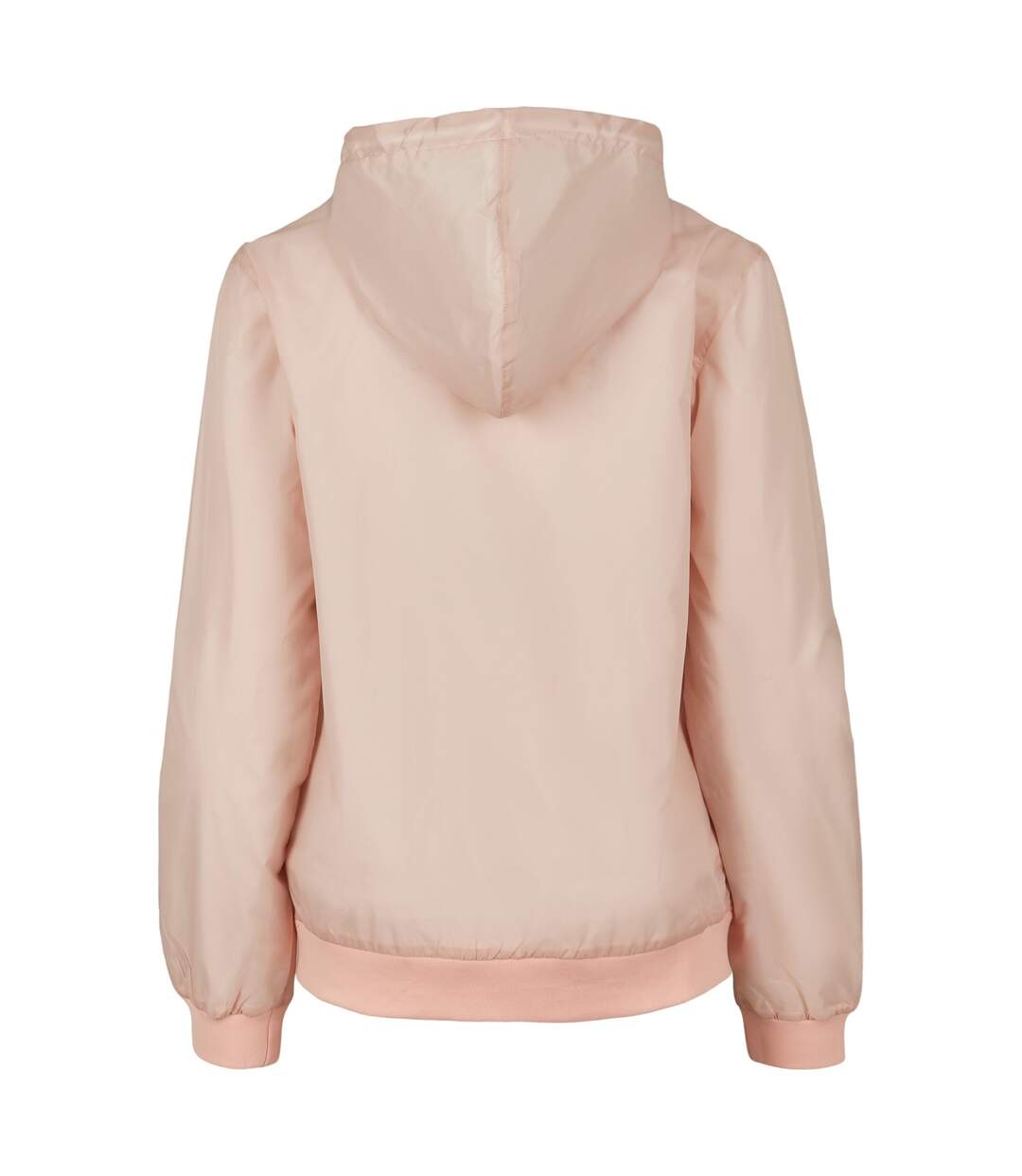 Veste Coupe-vent Femme Rose Clair Blanc Build Your Brand-2