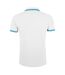 Polo manches courtes pasadena homme blanc/bleu SOLS-2