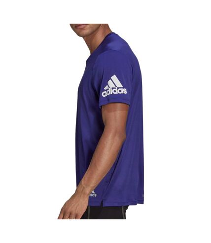 T-shirt Violet Homme Adidas Run It