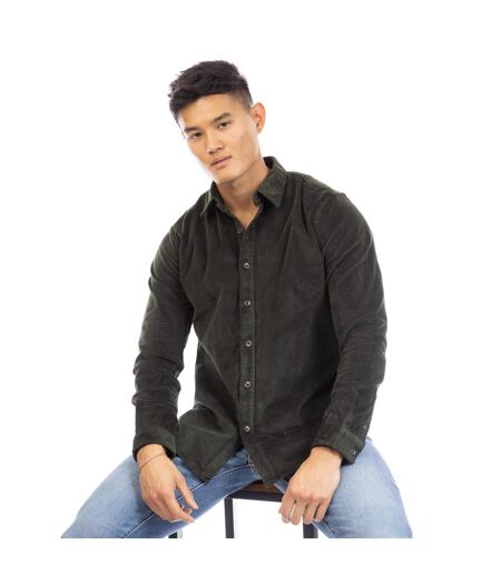 Chemise Manches Longues Daker Homme Marron Foncé Peter Werth