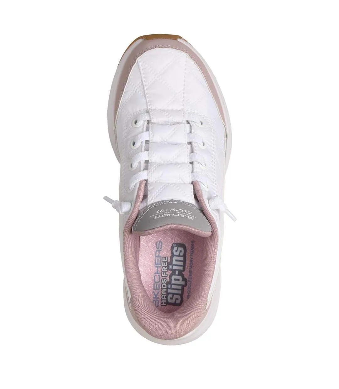 Baskets Cozy Femme Blanc Lavande Skechers-3