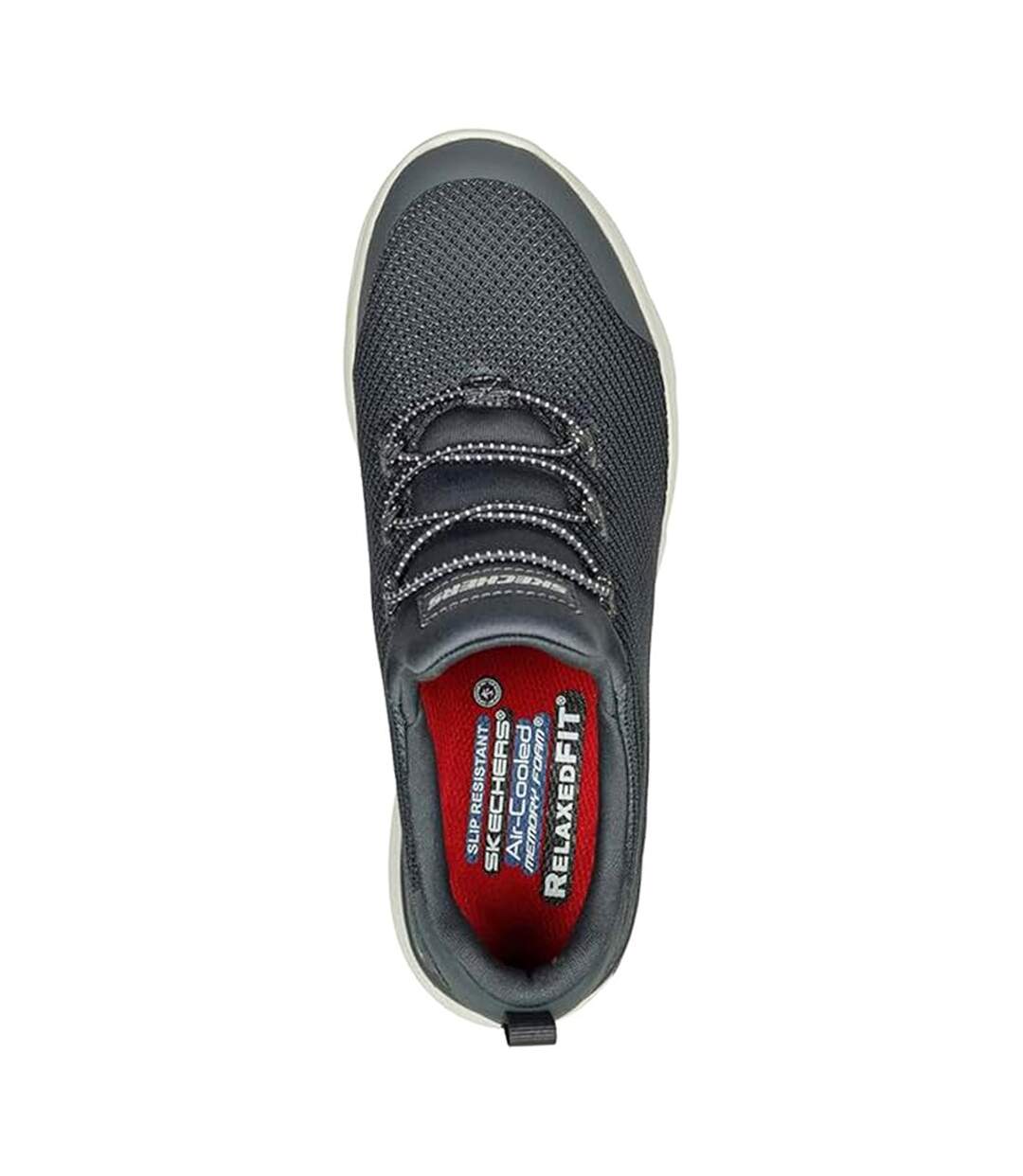 Womens/ladies Marsing-waiola Sr Safety Shoes Charcoal White Skechers-3