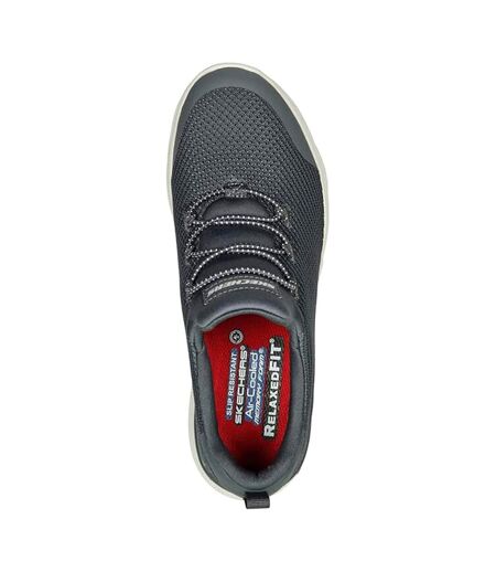 Womens/ladies Marsing-waiola Sr Safety Shoes Charcoal White Skechers