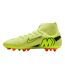 Mens Mercurial Superfly 10 Academy Leather Artificial Ground Football Boots Volt Crimson Nike-3