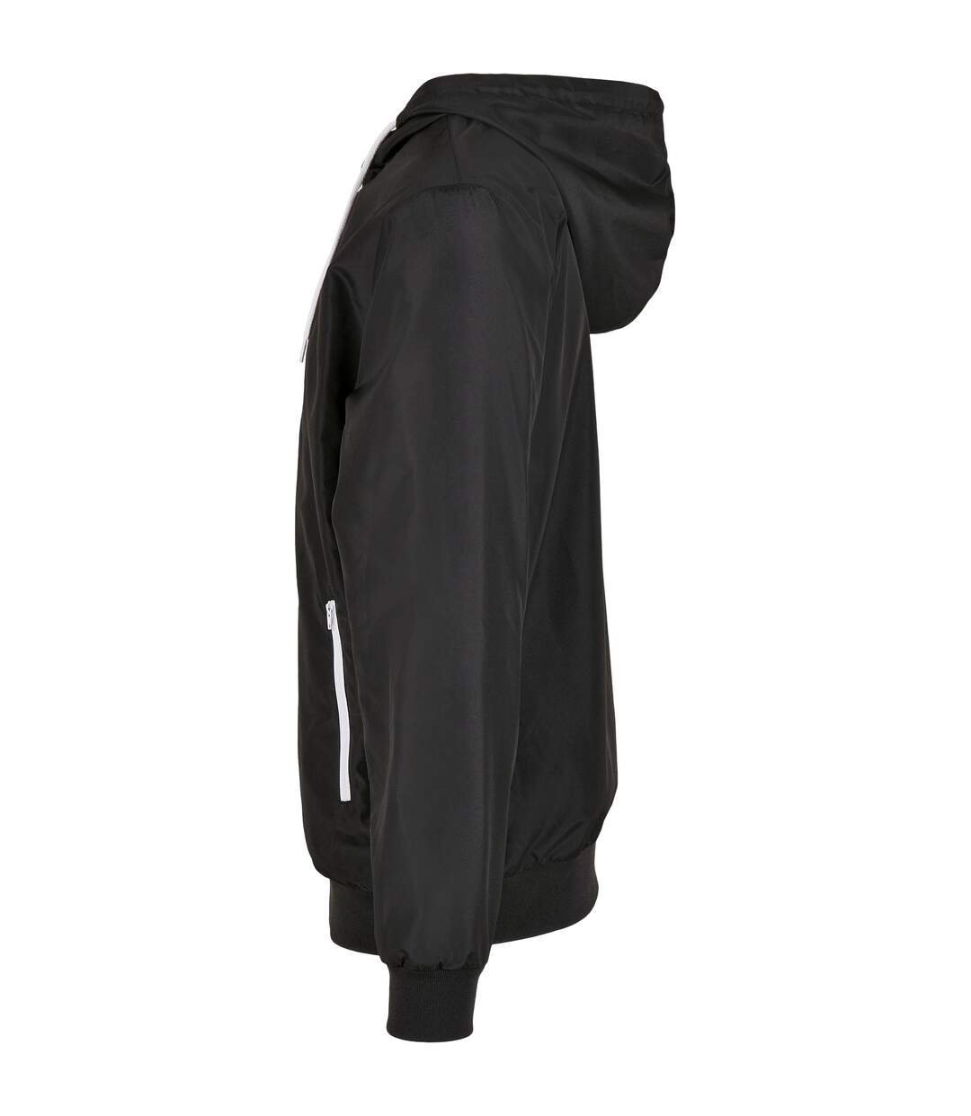 Veste Coupe-vent Homme Noir Blanc Build Your Brand-4