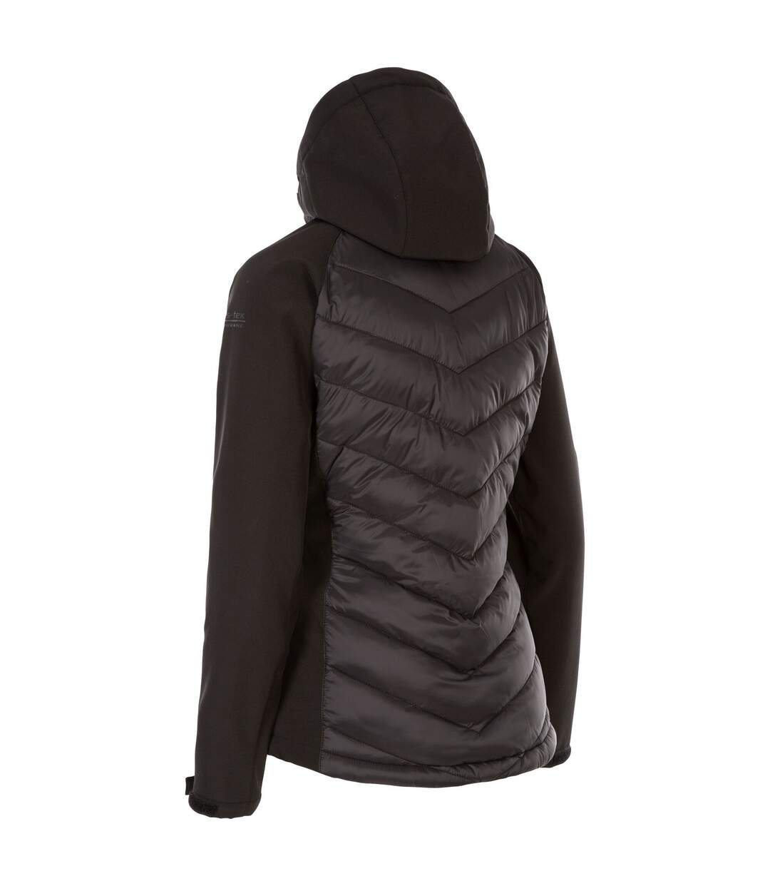 Womens/ladies Elvira Soft Shell Jacket Black Trespass-2