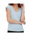 T-shirt turquoise femme vero moda filli-1