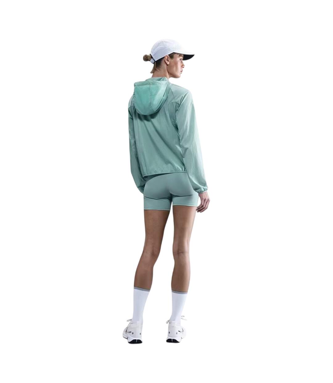 Womens/ladies Trail Windbreaker Green White Nike-2