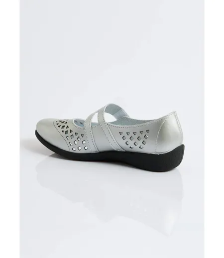 Ballerines babies cuir largeur confort