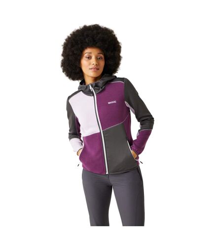 Veste polaire walbury femme gris phoque / violet coucher de soleil / lilas pâle Regatta