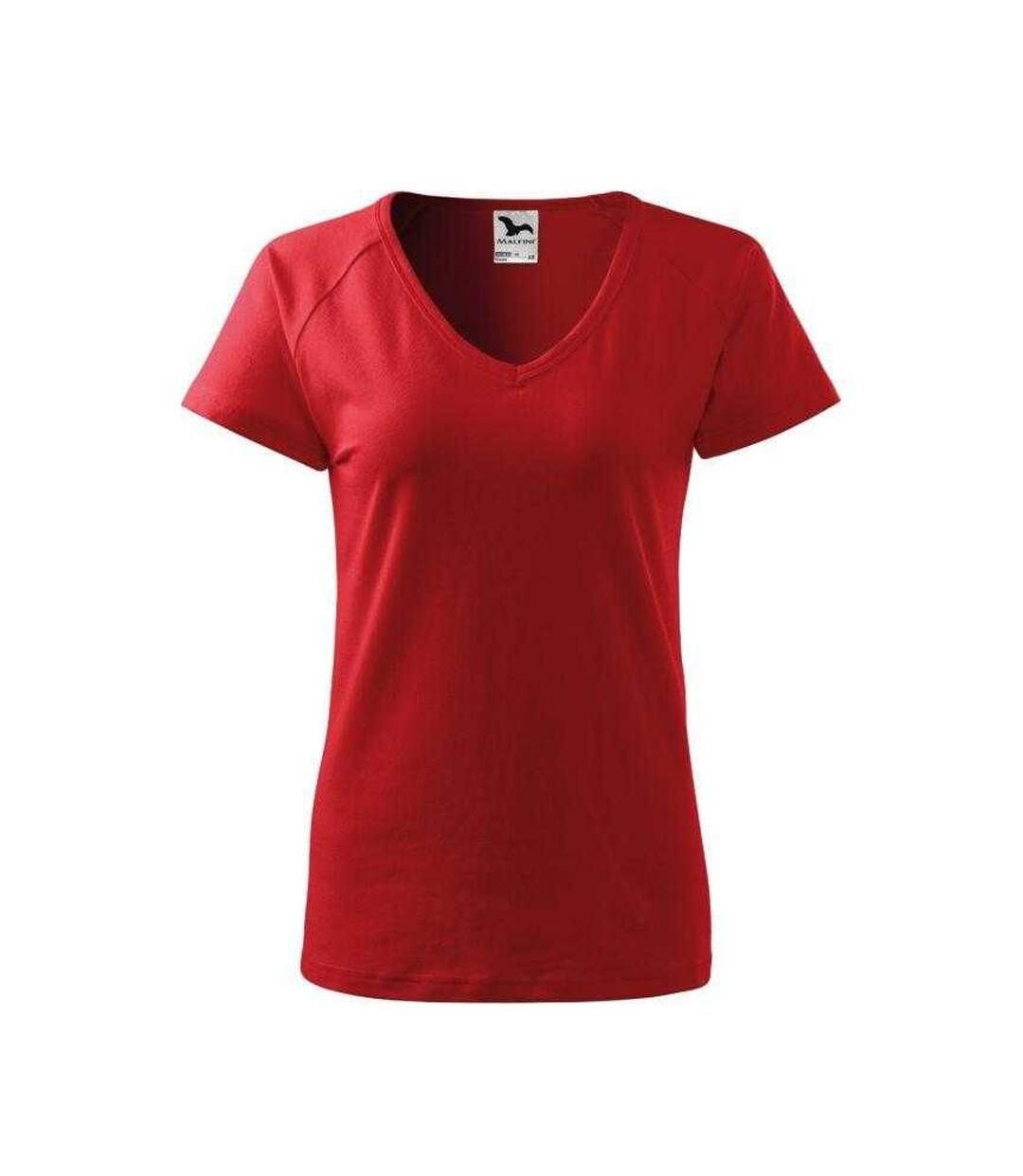 T-shirt Motif/style Rêve Femme Rouge Vif Malfini-1