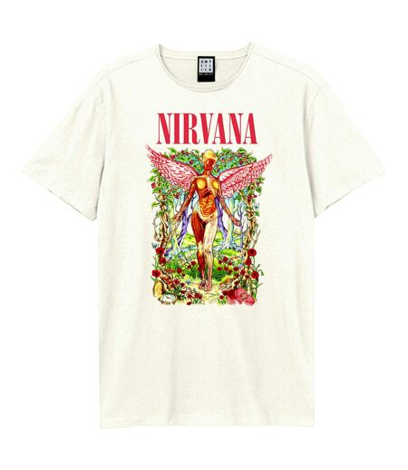 Amplified Unisex Adult In Utero Wilderness Nirvana T-Shirt (Vintage White) - UTGD1745
