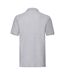 Mens Premium Pique Polo Shirt Athletic Heather Fruit Of The Loom-2