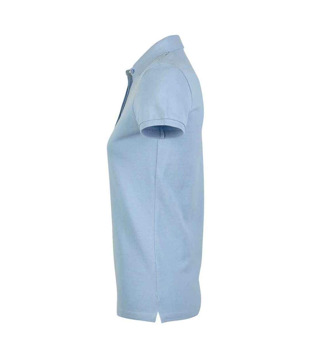 Womens/ladies Owen Piqué Polo Shirt Soft Blue NEOBLU-3