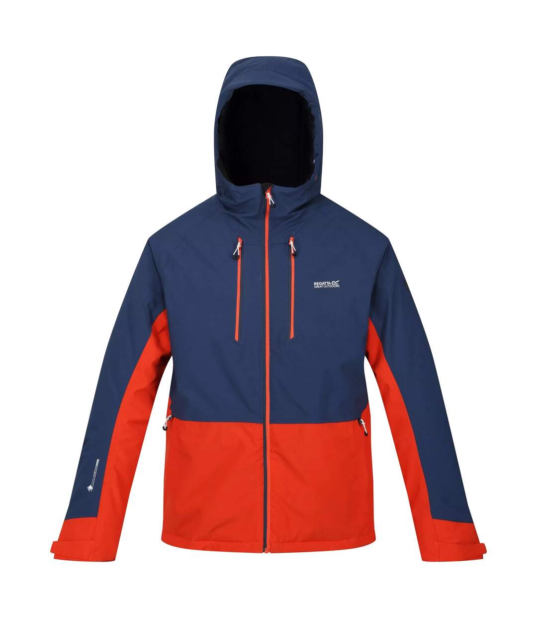 Doudoune imperméable highton homme bleu amiral / rouge orangé Regatta