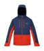 Doudoune imperméable highton homme bleu amiral / rouge orangé Regatta