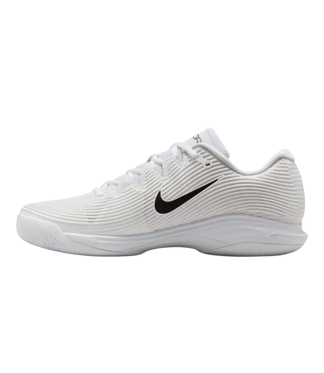 Mens Logo Low Cut Tennis Shoes White Black Nike-3