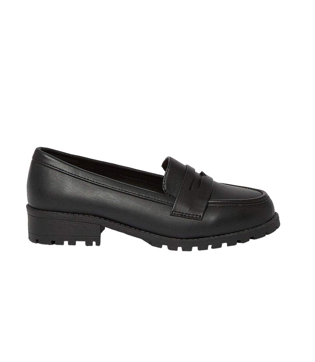 Womens/ladies Leoni Wide Penny Loafers Black Dorothy Perkins-2
