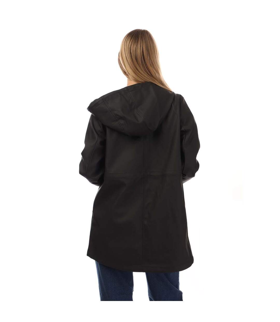 Womens/ladies Malou Coated Raincoat Black Vero Moda-2