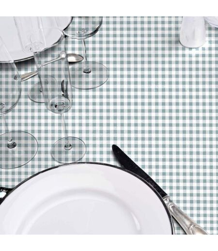 Nappe Imprimé Miny Vichy 140x240cm Vert Sauge
