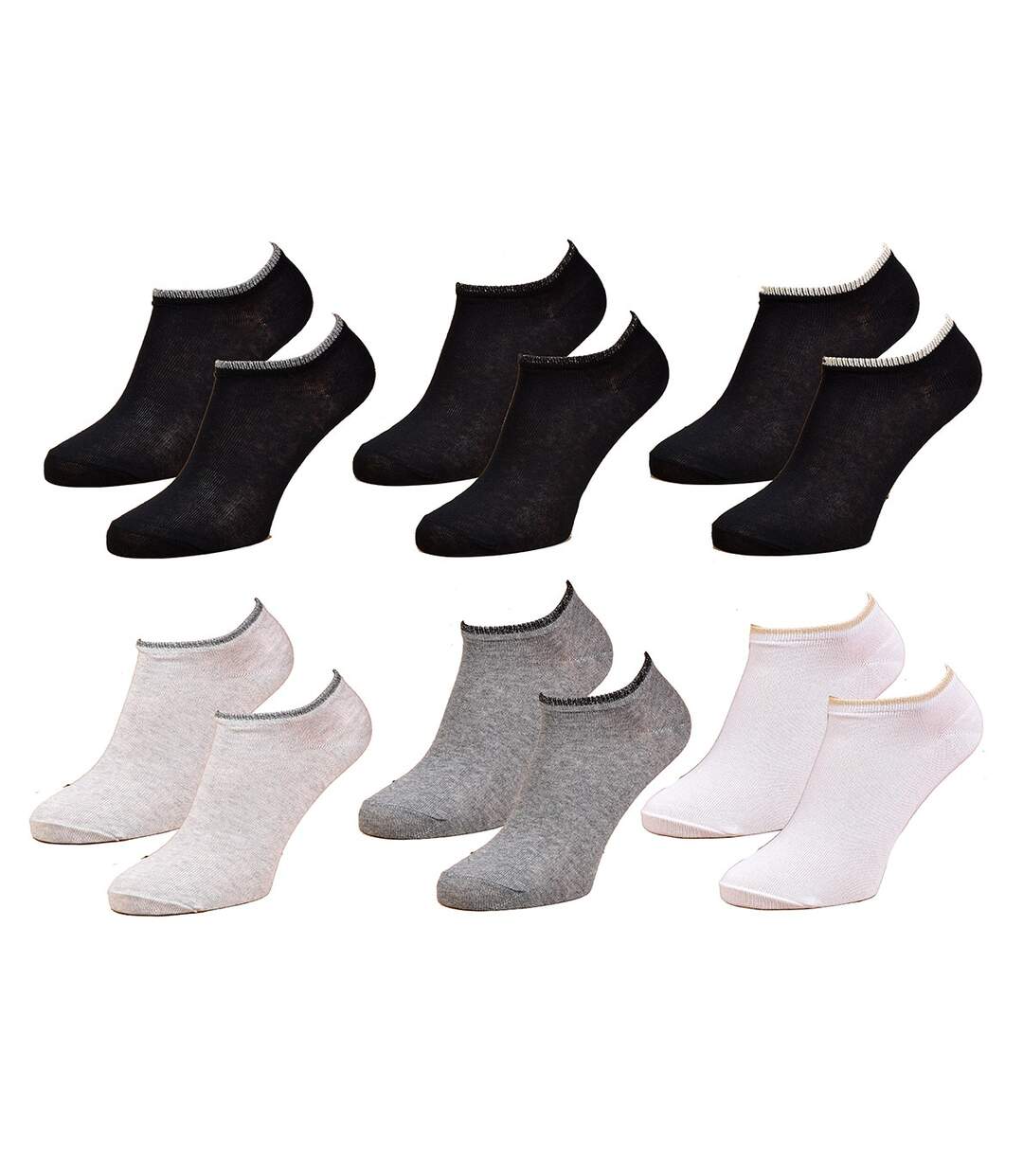 Chaussettes femme INFINITIF Qualité et Confort-Assortiment modèles photos selon arrivages- Pack de 6 Sneakers INFINITF