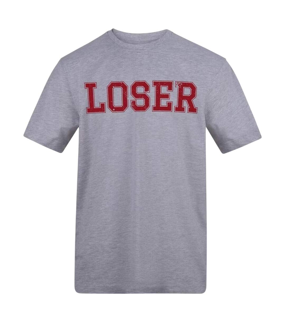 Unisex Adult Loser Cotton T-shirt Grey AWD-1