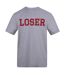 Unisex Adult Loser Cotton T-shirt Grey AWD-1